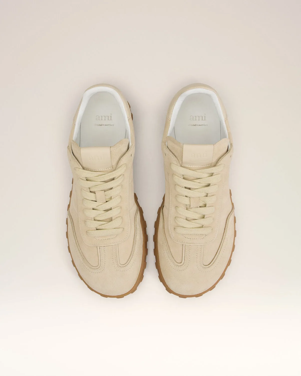Yellow Leather Low Top Step Sneakers