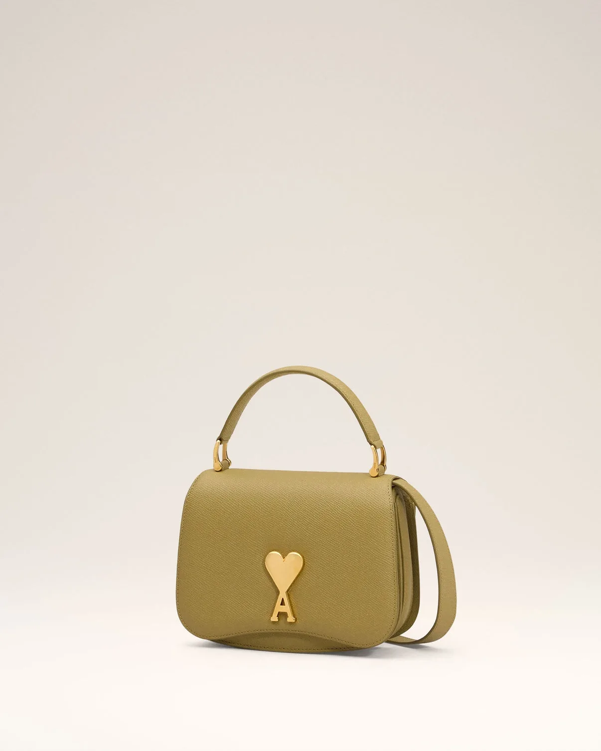 Yellow Leather Top Handle Paris Paris Bag
