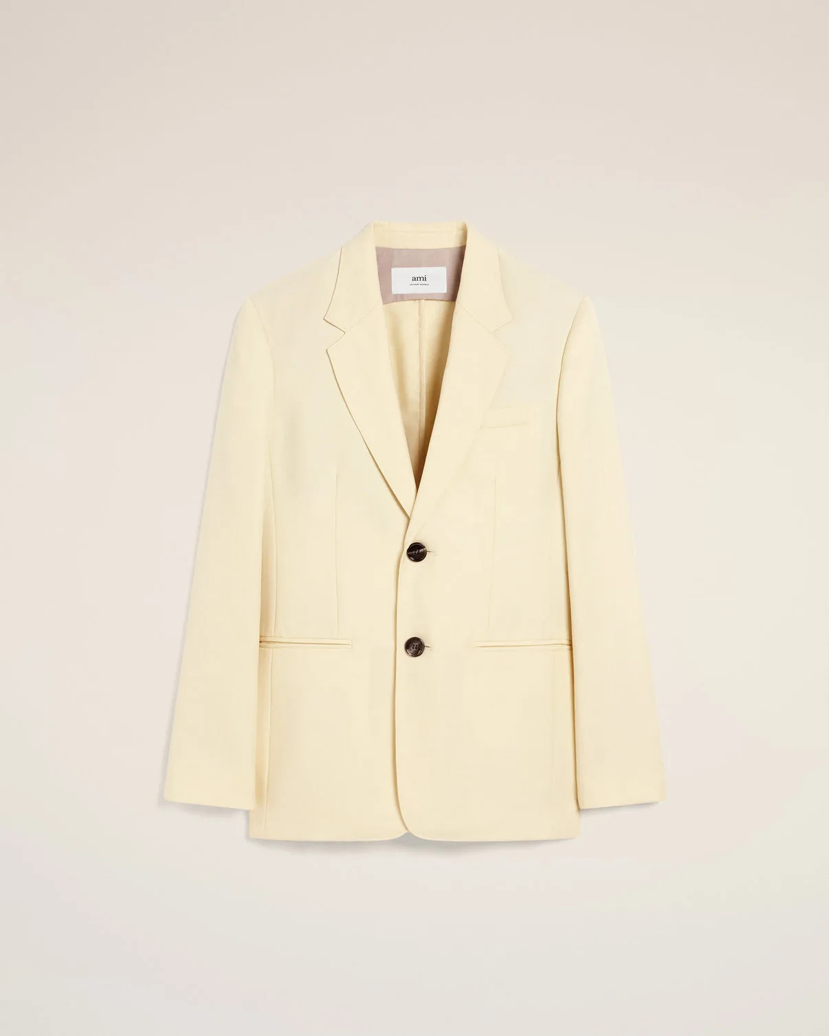 Yellow Wool Semi-Lined Jacket